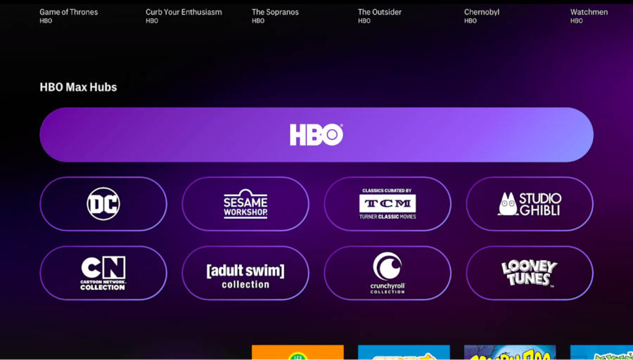 marcas internas de hbo max en la aplicación