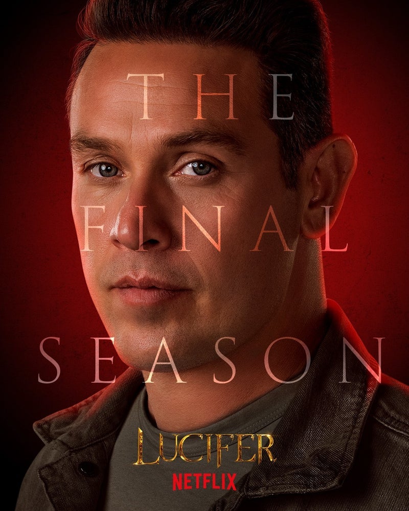 Carteles de personajes de la temporada 6 final de Lucifer Kevin Alejandro Dan Espinoza