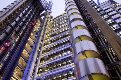 El Edificio Lloyd's, en Londres, diseñado por el arquitecto británico Richard Rogers.
