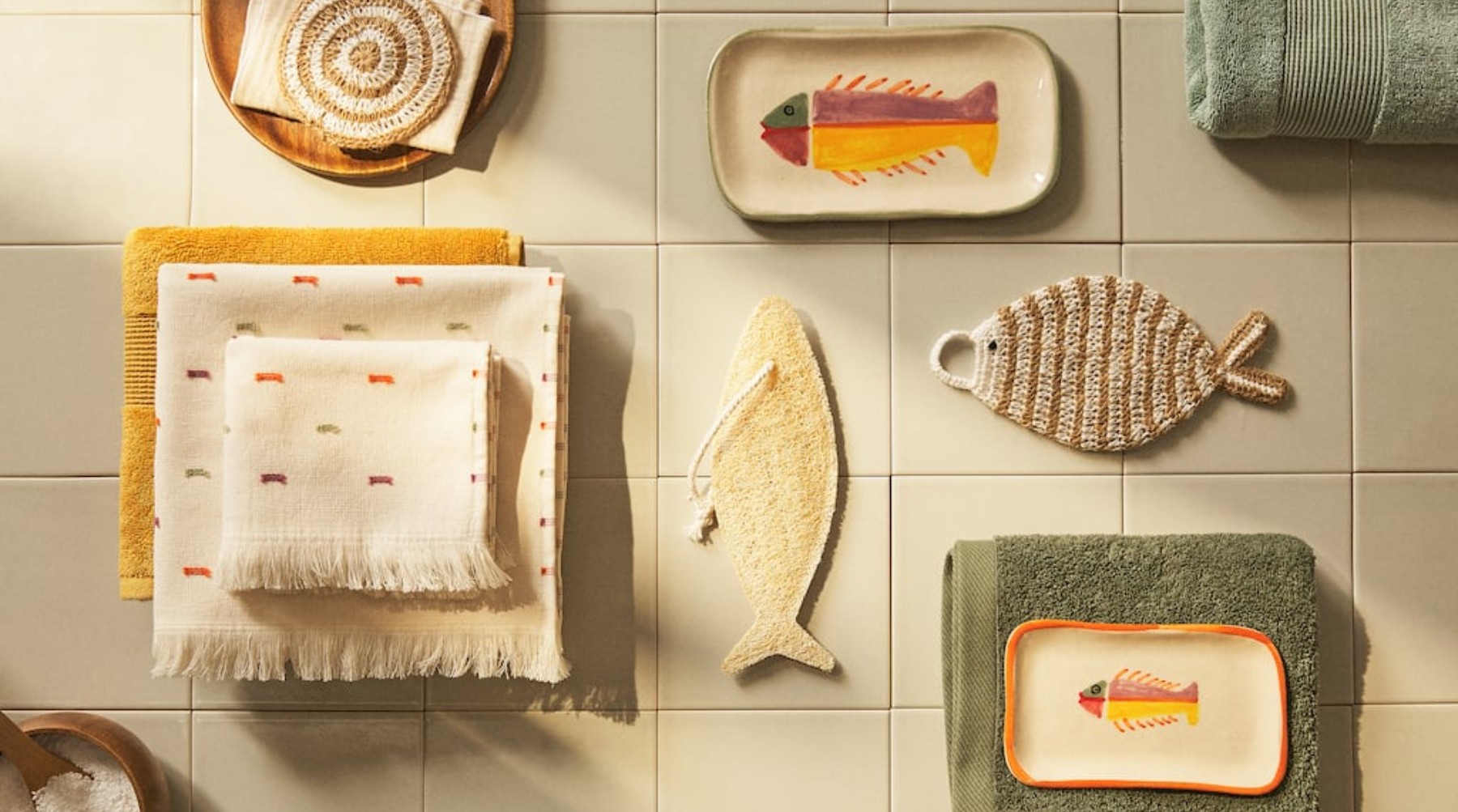 Zara Home inunda tu baño de peces y de color en su increíble nueva colección
