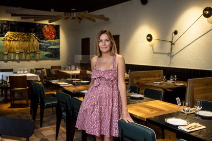 Marta García en el restaurante Portomarín de Lavapiés, este jueves.