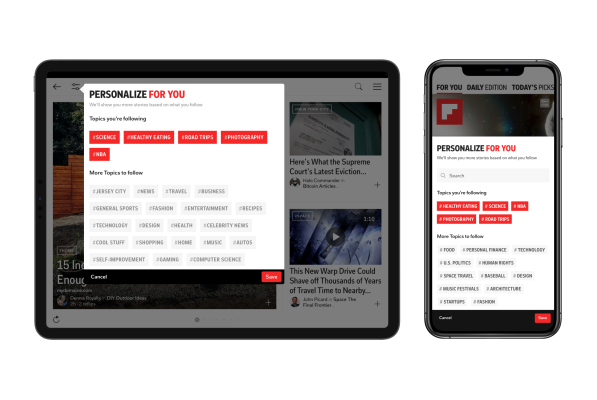 Flipboard lanza herramientas de personalización de suministro de noticias para salvarlo de doomscrolling