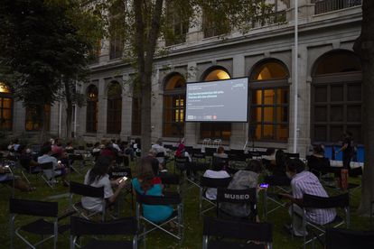 Una de las sesiones de cine africano en el Museo Reina Sofía de Madrid.
