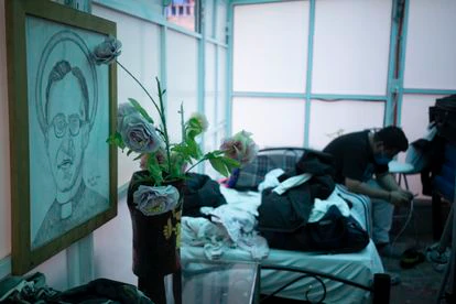 Un nicaragüense en Casa Tochán, un albergue que acoge a solicitantes de refugio en Ciudad de México.
