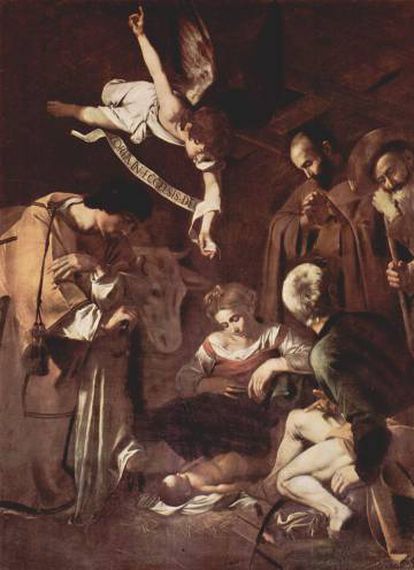 'Natividad con San Francisco y San Lorenzo', de Caravaggio.  