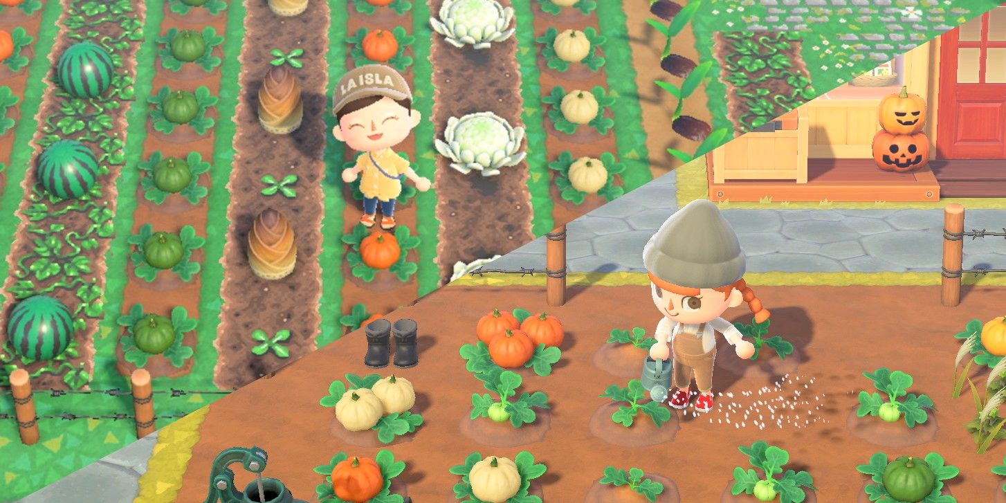 El jugador de Animal Crossing usa pelotas de playa y más para crear una granja perfecta