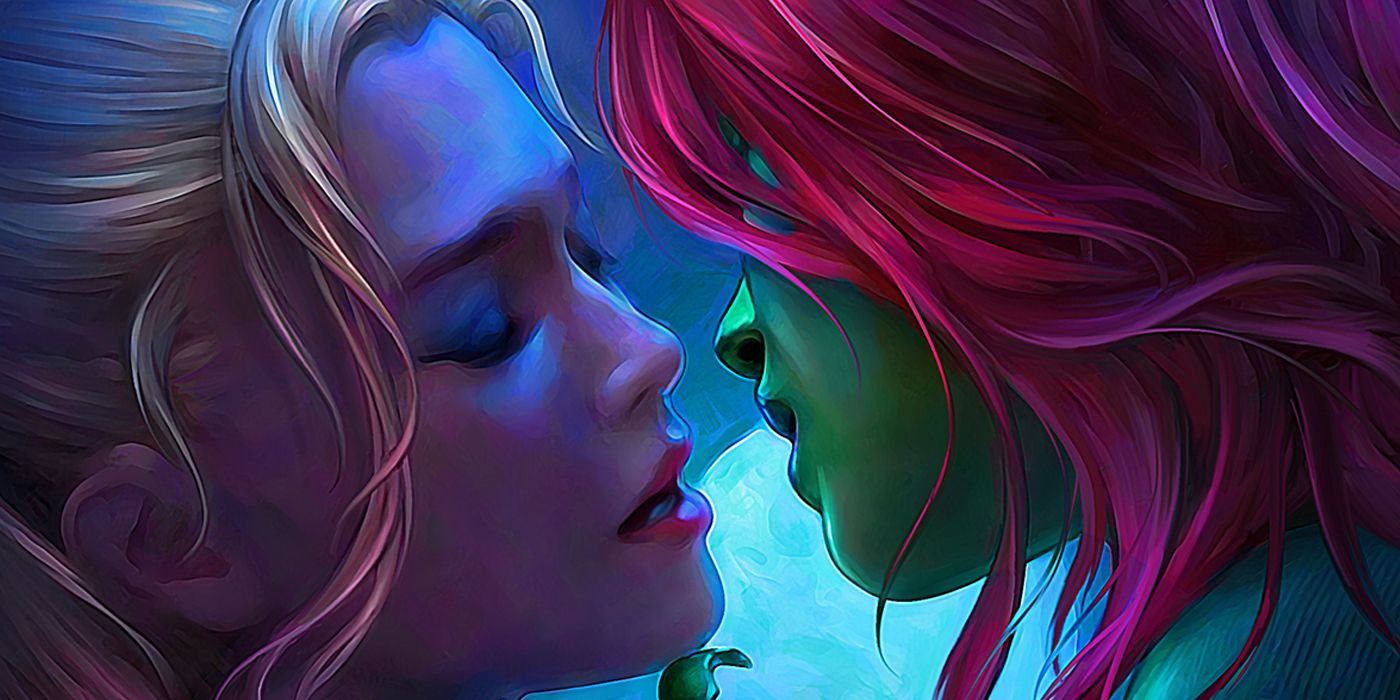 Harley Quinn y Poison Ivy comparten un beso en una impresionante portada variante