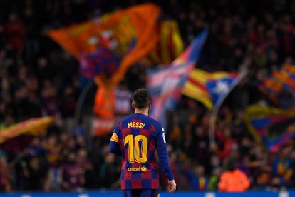 Lionel Messi en un partido del FC Barcelona en el Camp Nou, en Barcelona, en noviembre de 2019.