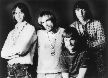 Iron Butterfly a finales de los sesenta. De izquierda a derecha, Erik Brann, Ron Bushy, Lee Dorman y Doug Ingle.