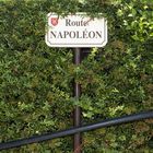 Cartel indicativo de la ruta de Napoleón, en el pueblo de Volone (Francia).