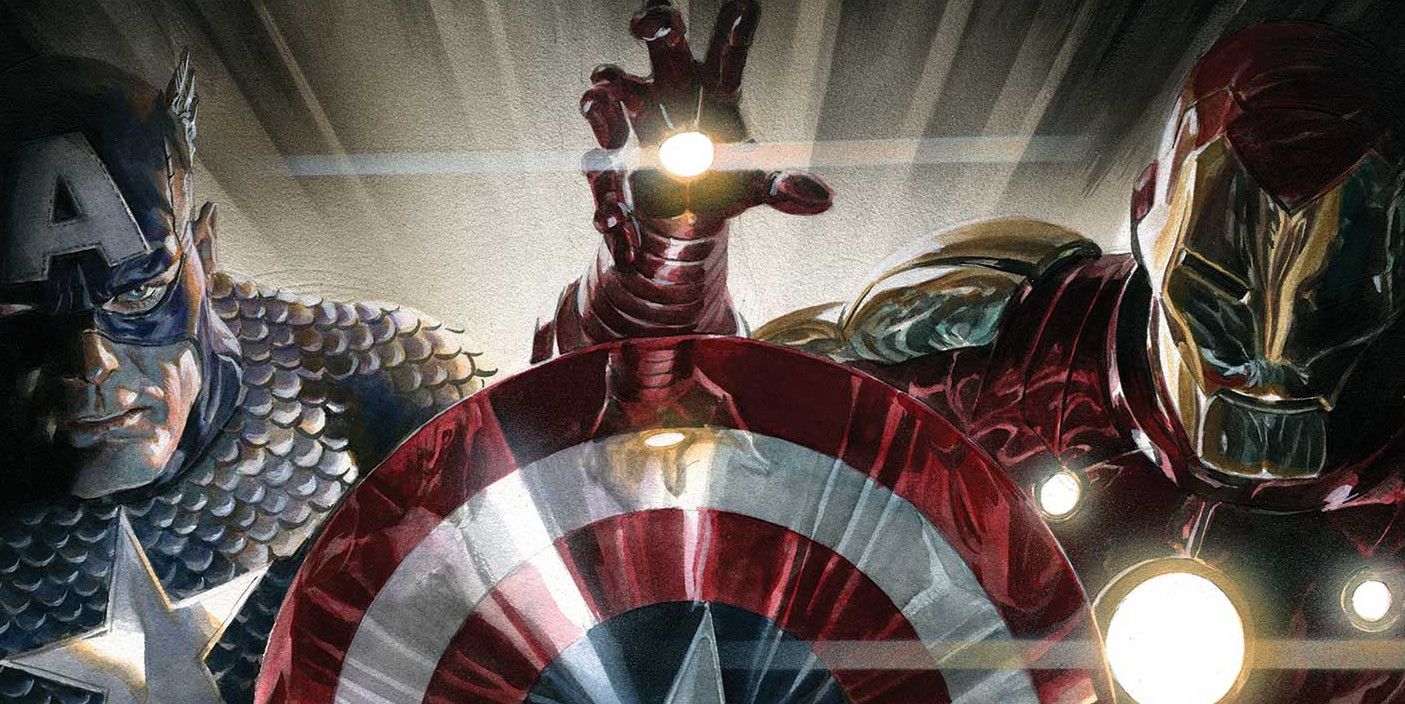 Nueva portada de Capitán América / Iron Man confirma que Alex Ross es un dios