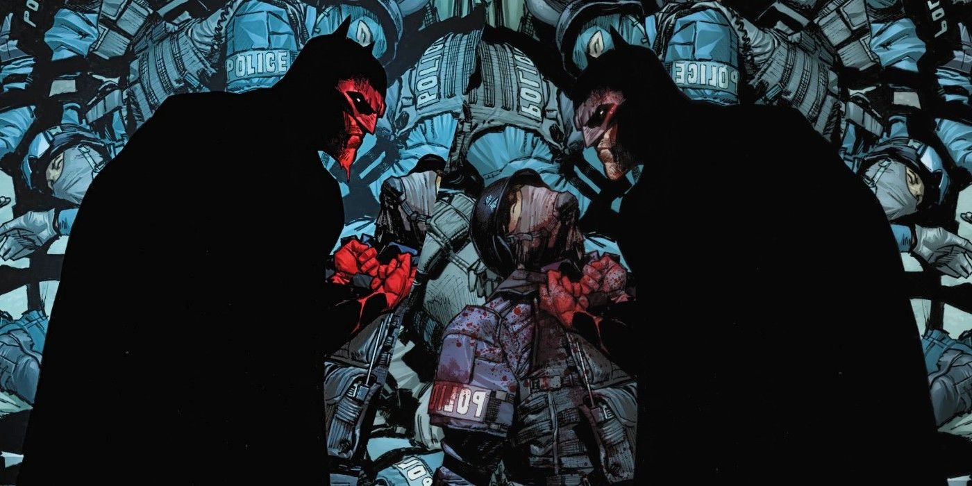 Portada de Batman sangrienta censurada por DC Comics |