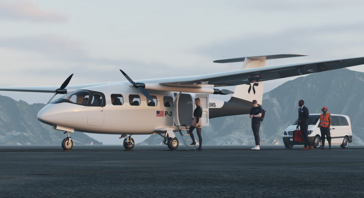 Pyka muestra su nuevo avión de pasajeros eléctrico, el P3