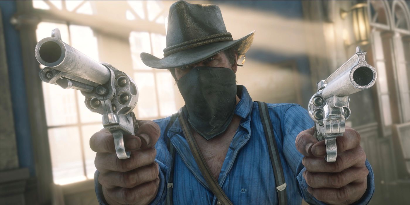 Red Dead Redemption 2 Mod hace que las armas de Arthur sean ridículamente grandes