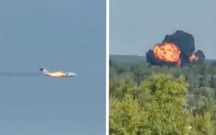 Se estrella prototipo de avión militar ruso cerca de Moscú; los tres tripulantes fallecieron | Video