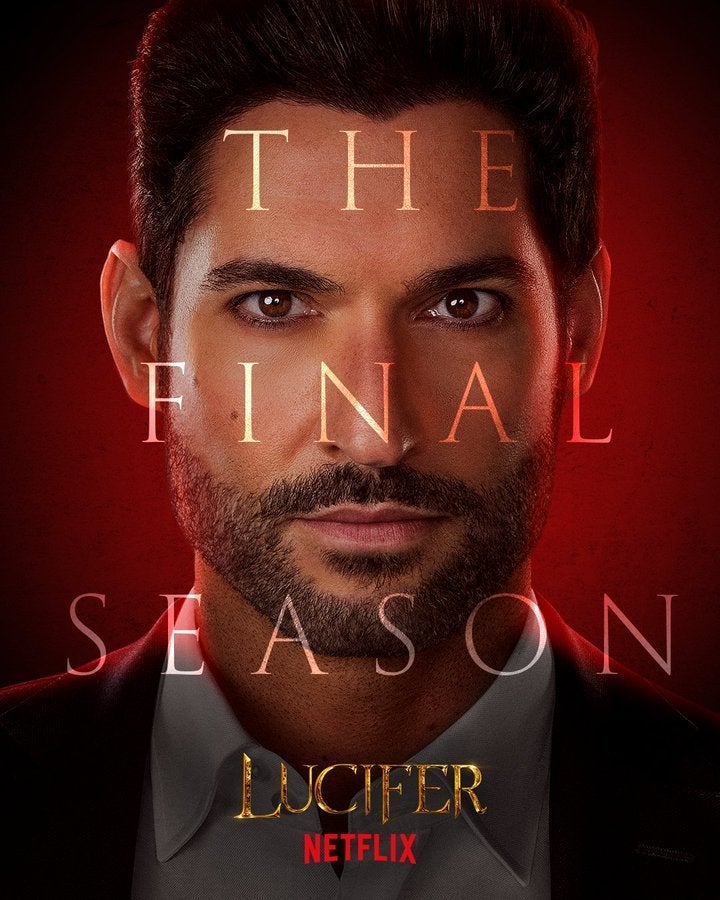 Carteles de personajes de la temporada 6 final de Lucifer Tom Ellis Lucifer