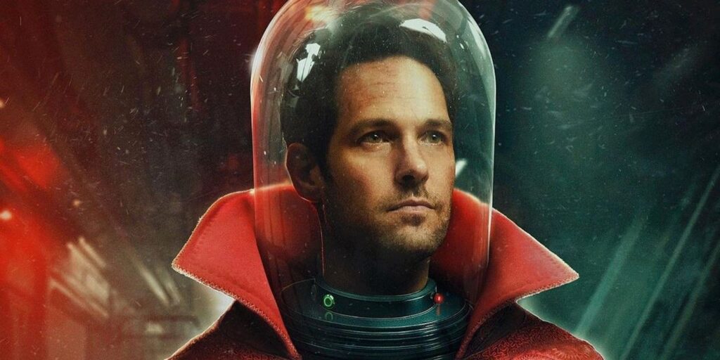 ¿Y si?  El arte imagina una cabeza de Paul Rudd de acción real en un frasco con una capa