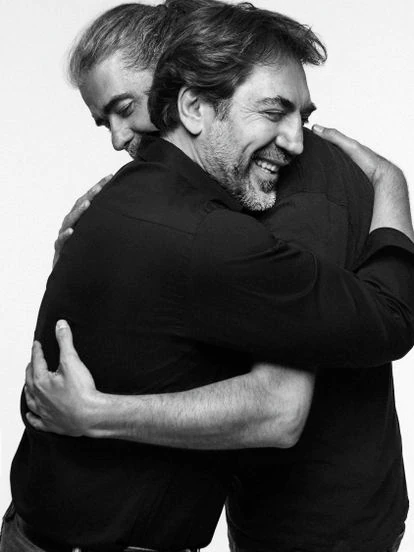 Bardem y León de Aranoa, fotografiados este verano en Madrid. 