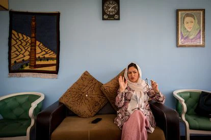 La diputada y activista por los derechos de la mujer afgana Fawzia Koofi, en su despacho el 12 de septiembre de 2019.