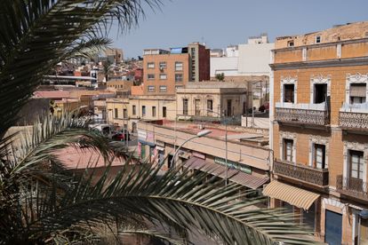 Vista desde una terraza de un barrio de mayoría musulmana de Melilla.