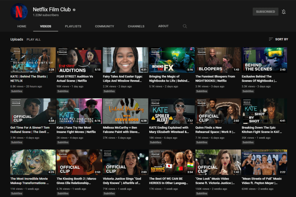 Club de cine de Netflix