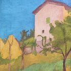 Giorgio MorandiPaesaggio [Paisaje / Landscape], 1928Óleo sobre lienzo / Oil on canvas, 61,7 × 46,8 cmCollezione Augusto e Francesca Giovanardi, Milán[V. 135]Photo © Alvise Aspesi© Giorgio Morandi, VEGAP, Madrid, 2021