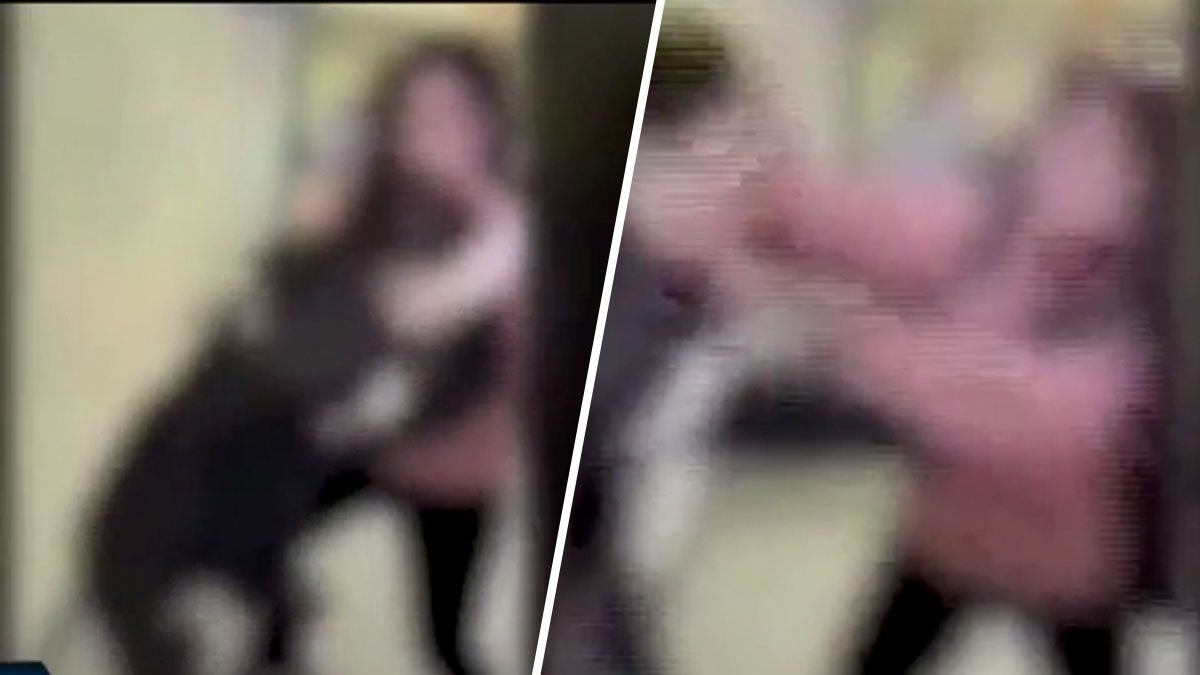 A los puñetazos: revelan video de impresionante golpiza contra una estudiante hispana