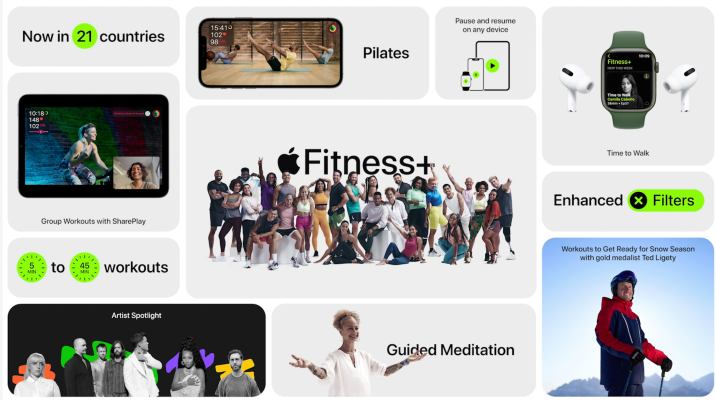Apple agrega actualizaciones de Fitness +, incluida una función de entrenamiento grupal