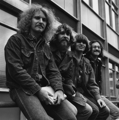 La Creedence Clearwater Revival en Londres, en 1970. De izquierda a derecha, Tom Fogerty, Doug Clifford, John Fogerty y Stu Cook.