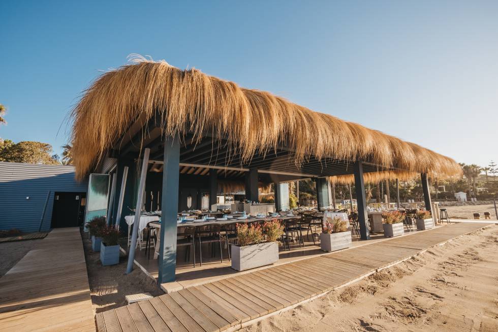 El restaurante La Milla, en la playa de Nagüeles (Marbella).