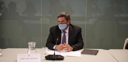 El ministro de Inclusión, Seguridad Social y Migraciones, José Luis Escrivá, este domingo en Barcelona.