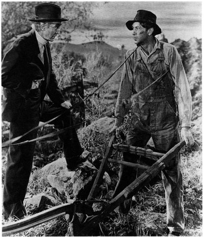 Walter Brennan y Gary Cooper en 'El sargento York', 1941. Fotografía: CAHIERS DU CINÉMA