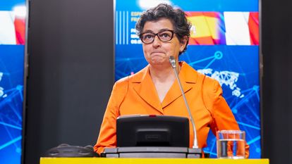 La exministra de Asuntos Exteriores, Arancha González Laya, en un acto celebrado el pasado julio.