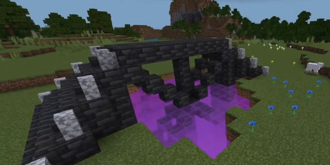 El jugador de Minecraft muestra un hermoso puente con temática del vacío oscuro