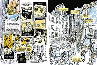 Páginas del cómic 'Vernon Subutex', que firman Luz y Virginie Despentes a partir de la trilogía literaria de la segunda.
