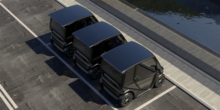 Squad Mobility apunta a las plataformas compartidas como objetivo para su cuadriciclo eléctrico solar compacto