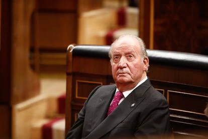 El rey emérito Juan Carlos I en el Congreso, el 6 de diciembre de 2018.