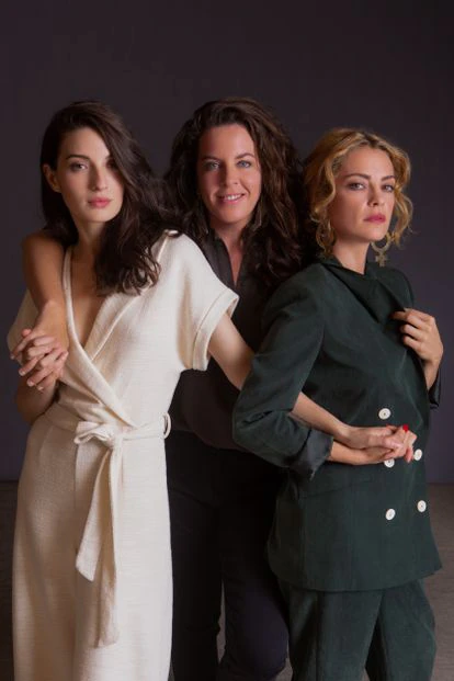 Desde la izquierda, María Valverde, la directora Claudia Llosa y Dolores Fonzi.