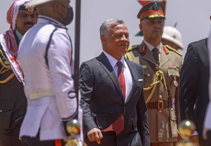 El rey Abdalá II de Jordania en una visita oficial a Irak en junio