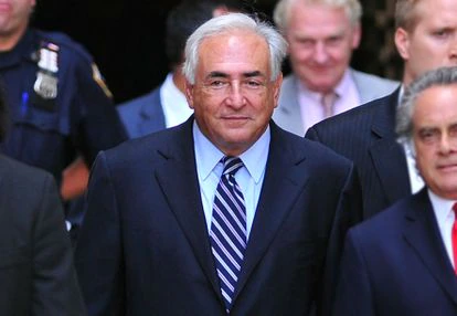 Dominique Strauss-Kahn en la corte criminal de Manhattan en 2011