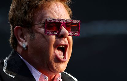Elton John, en junio de 2019 en el festival de Montreux, Suiza.