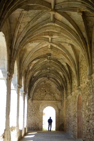 Bóveda ojival del monasterio de Monsalud, en Córcoles (Guadalajara).
