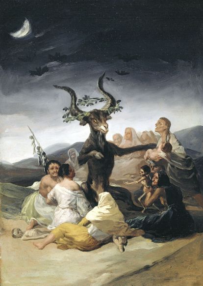 'El aquelarre', otro de los cuadros de Goya expuestos en la Fundación Beyeler estos días.