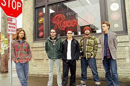 Pearl Jam en los primeros noventa.