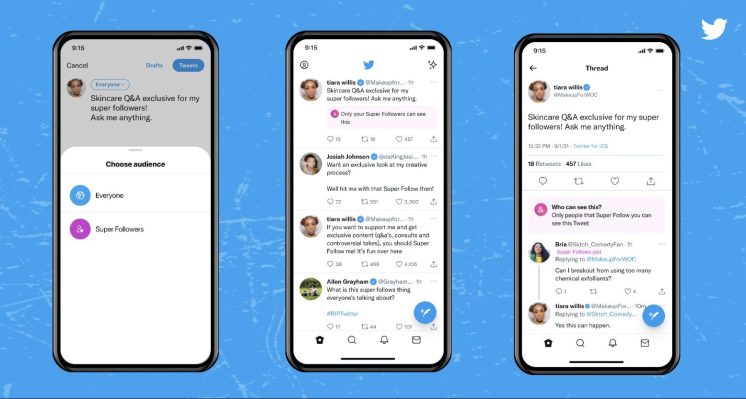 Twitter ahora permite que todos los usuarios de iOS ‘Super Follow’ seleccionen creadores