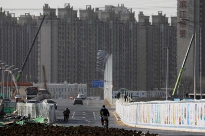 Construcción de edificios residenciales en Pekín.
