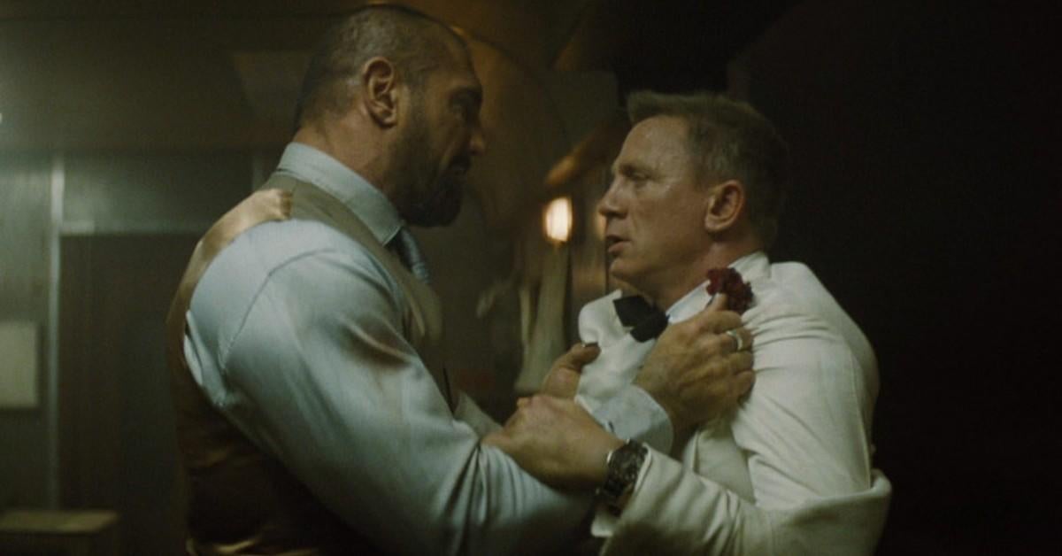 Dave Bautista comparte foto del momento en que Daniel Craig se rompió la nariz