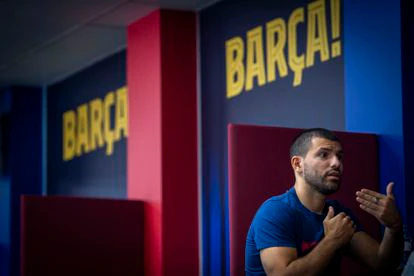 Sergio Kun Agüero, durante la entrevista.