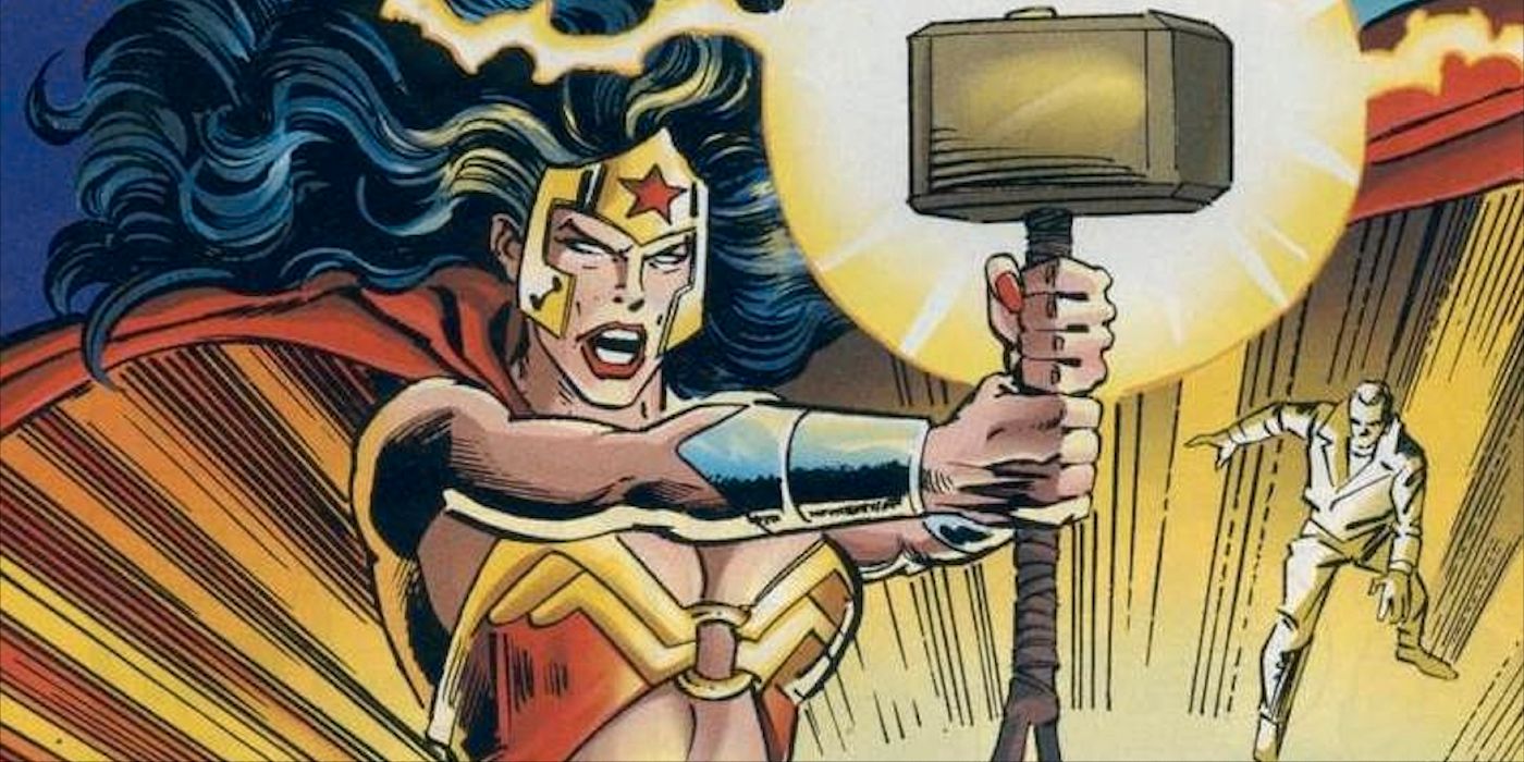 La forma más poderosa de Wonder Woman provino del Mjolnir de Marvel