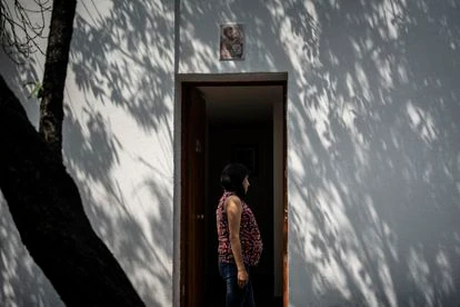 Una mujer embarazada en un albergue de Vifac, uno de los centros afiliados a Heartbeat en Ciudad de México.